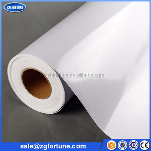 A granel Barato Blanco Wrap Rollo de Vinilo Autoadhesivo Para La Impresión - Product Image 1