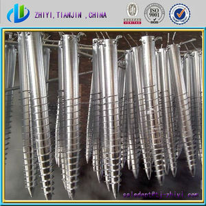 Hi-q por inmersión en caliente galvanizado tornillo pila y polo tornillo y <span class=keywords><strong>pica</strong></span> de <span class=keywords><strong>tierra</strong></span> anchor hacer in China - Product Image 4