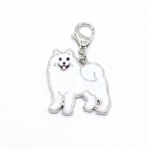 Liontin kustom bentuk samoyed gaya cantik