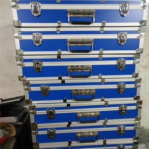 Wholesale Blue Aluminum Storage Box <strong>Briefcase</strong> with Customized Foam