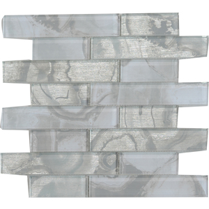 Grayson <span class=keywords><strong>martin</strong></span> bleu clair gris tuile de métro en verre salle de bain - Product Image 1