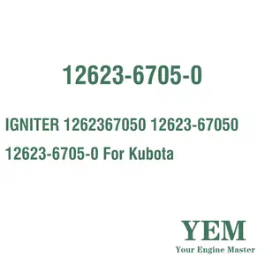 Igniter 1262367050 12623-67050 12623-6705-0 para kubota