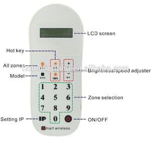 2.4 G RF inalámbrico de múltiples zona horaria Led Dimmer controlador para tiras de un solo color, Máximo 10 zonas - Product Image 3