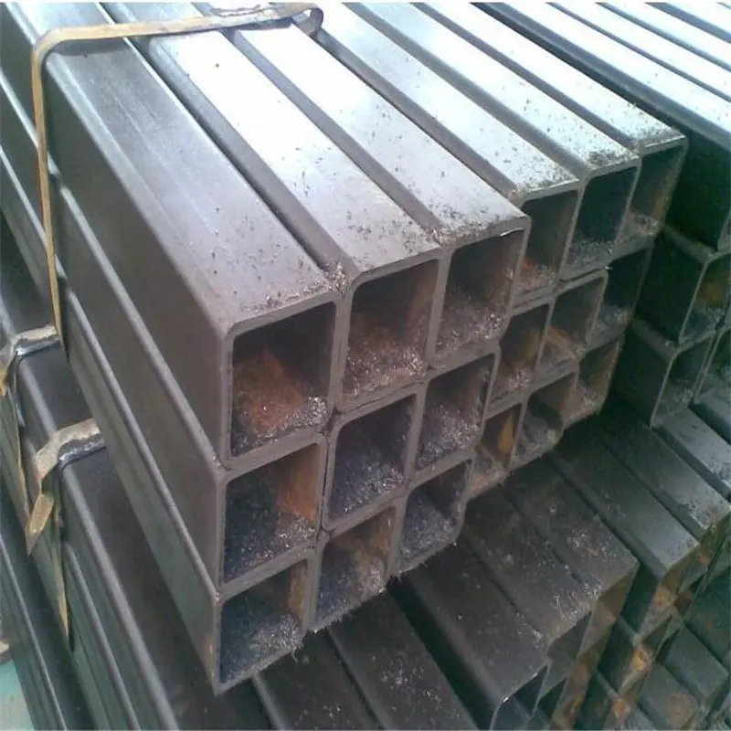 Black square and rectangular seamless steel pipes and tubes