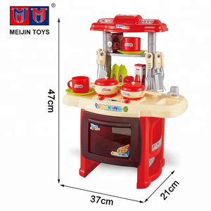 Grande <span class=keywords><strong>Cucina</strong></span> Giocattolo Rossa a Batteria per Bambini - Product Image 2