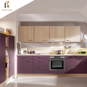 Moderno hotel de estilo de la isla de armario personalizado modular gabinete de cocina de alto brillo - Product Image 5