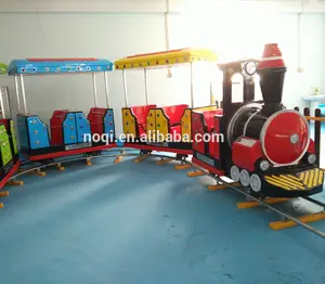 Cheap funny amusement kiddie amusement rides mini electric toy train with track