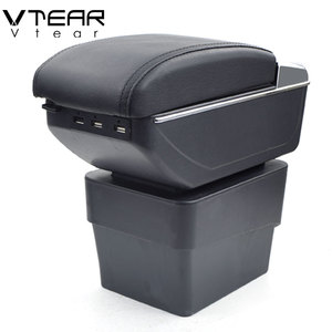 Vtear Per Skoda A7 bracciolo USB di Ricarica intensificare Doppio strato scatola di immagazzinaggio centrale contenuti Negozio bracciolo accessori ricambi per auto - Product Image 5
