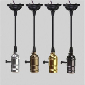 Vendimia E26 E27 lámpara loft estilo industrial latón bombilla Edison portalámparas base para <span class=keywords><strong>luz</strong></span> de techo colgante - Product Image 1