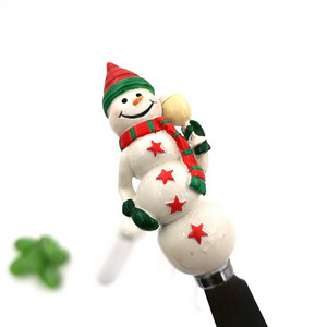 Scatola di colore di imballaggio Di Natale pupazzo di neve 4 pezzi di formaggio coltello coltello per il burro - Product Image 6