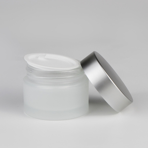 Commercio all'ingrosso di 20 <span class=keywords><strong>50</strong></span> 100g glassato di lusso di fantasia personalizzata 30 <span class=keywords><strong>ml</strong></span> crema cosmetica di <span class=keywords><strong>vetro</strong></span> glas vasi con Coperchio - Product Image 5