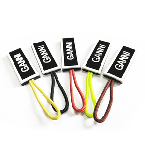 Personalizzazione morbida Pvc fatta a mano corda Puller cerniera in gomma tira logo personalizzato Uas 5 metallo tirare - Product Image 2