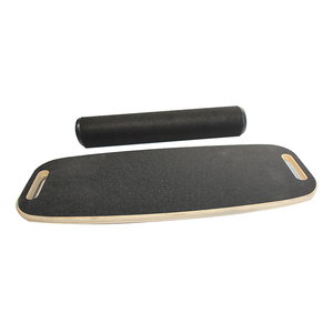 Tablero inclinado antideslizante de madera para ejercicio en casa, tablero basculante de entrenamiento de equilibrio físico con función de pierna - Product Image 1