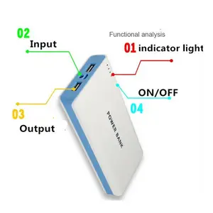 Materias primas para Power Bank 20000mAh Dual USB Charger Powerbank para Vivo