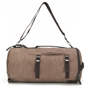 Công Suất Lớn Chất Lượng Cao Cổ Điển Retro Xi Lanh Du Lịch Ngoài Trời Vai Túi Đeo Chéo Rucksack Đàn Ông Vải Xô Ba Lô - Product Image 3