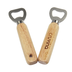 Chuyên Nghiệp Tùy Chỉnh Khắc Logo Bằng Gỗ Xử Lý Kim Loại Bia Chai Opener Keychain - Product Image 2