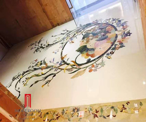 Đá Cẩm Thạch Huy Chương Bằng Tia Nước Mô Hình Gạch Cho Sàn Thiết Kế Hình Ảnh - Product Image 3