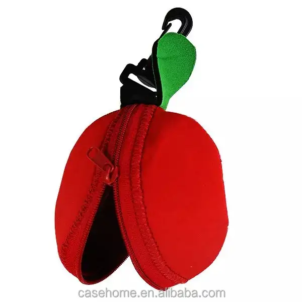 Turuncu muz için özel boyut karikatür neopren meyve çantası/çanta