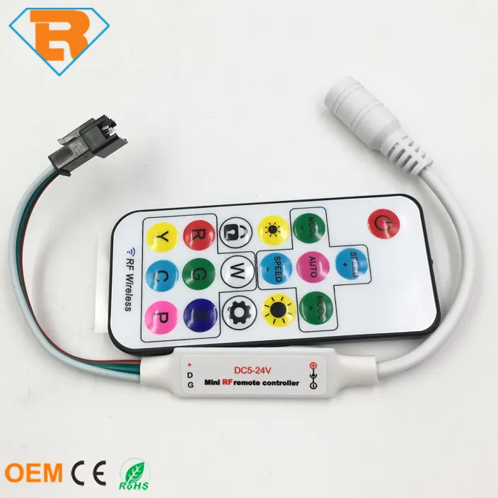 Remote RF Mini LED Controller for Dream Color LED Pixels LED Strips