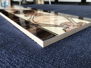 Azulejo de suelo Diseño Borde Serie negra Villa Vestíbulo Pared Azulejos decorativos Azulejo de borde de mármol negro Tamaño 150X600mm - Product Image 2