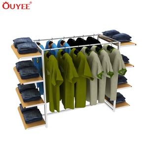 Garment Shop <strong>Used</strong> Counter Furniture Metal Brass Gondola <strong>Display</strong> Shelf <strong>Clothing</strong> <strong>Rack</strong> for <strong>Retail</strong> Store - Product Image 6