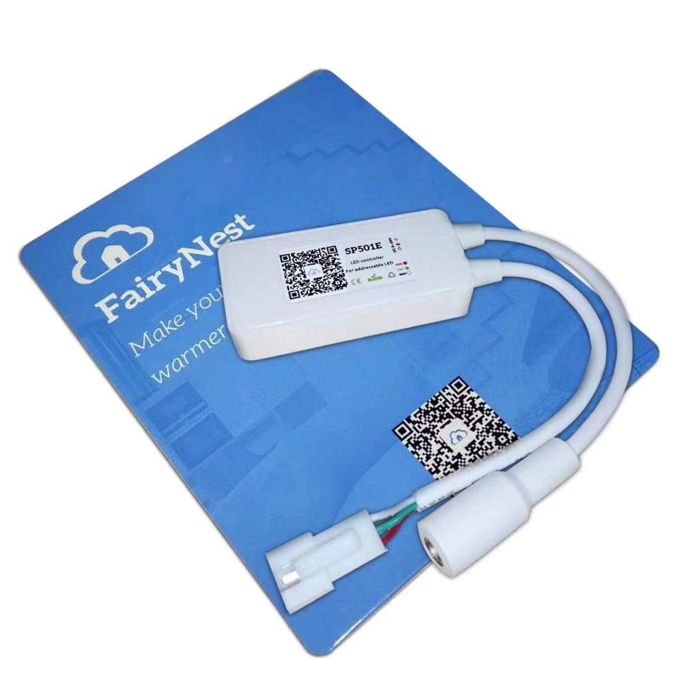 SP501E адресная Светодиодная лента WS2812b SPI Wifi пиксельный светодиодный контроллер с управлением музыкой