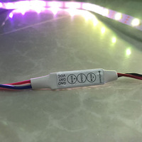 Mini contrôleur de bandes LED SMD, interrupteur ON/OFF, pour WS2811 UCS1903 SK6812, contrôleur, 5v à 24v dc, 3 boutons, RGB, 1 unité