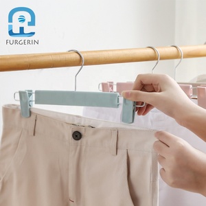 Cintres muraux en plastique pour bébé, 2 pièces, 10 pièces, suspension de vêtements, jupe pour enfants, avec Clips, pour la maison - Product Image 6