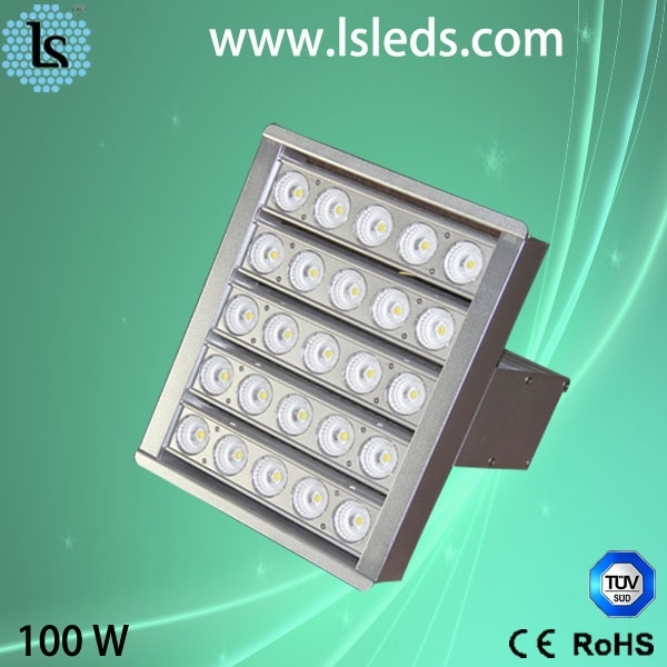 Halogénures métalliques/HPS remplacement explosion preuve led haute baie lumière 100 w pour station d'essence/mine de charbon