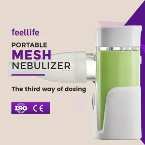 Nebulizador de malla portátil con carga USB para enfermedades respiratorias Máquina de mascarilla nebulizadora de malla Feellife para prevenir infecciones cruzadas