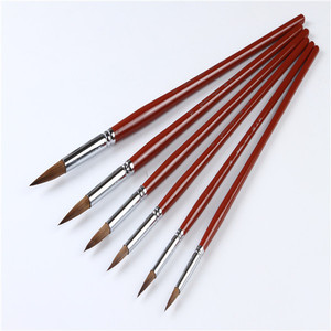 168 acuarela cepillo de la pintura de <span class=keywords><strong>arte</strong></span> <span class=keywords><strong>manual</strong></span> de suministro ronda de pelo de la comadreja cepillo de acuarela conjunto - Product Image 5