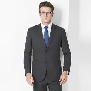 50% wool coat pant image men suit office uniform design korea style slim fit business suit