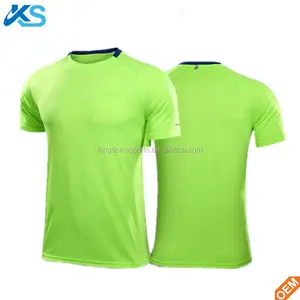 Moda eğitim serin kuru t shirt spor koşu kuru fit tshirt 100% polyester drifit örgü t-shirt