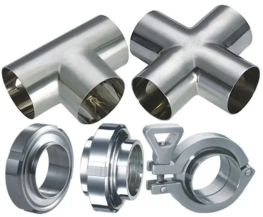 High Quality Manufacturer The Stainless Steel Hygienic Fittings For Milk Beverage Sanitary Equipments