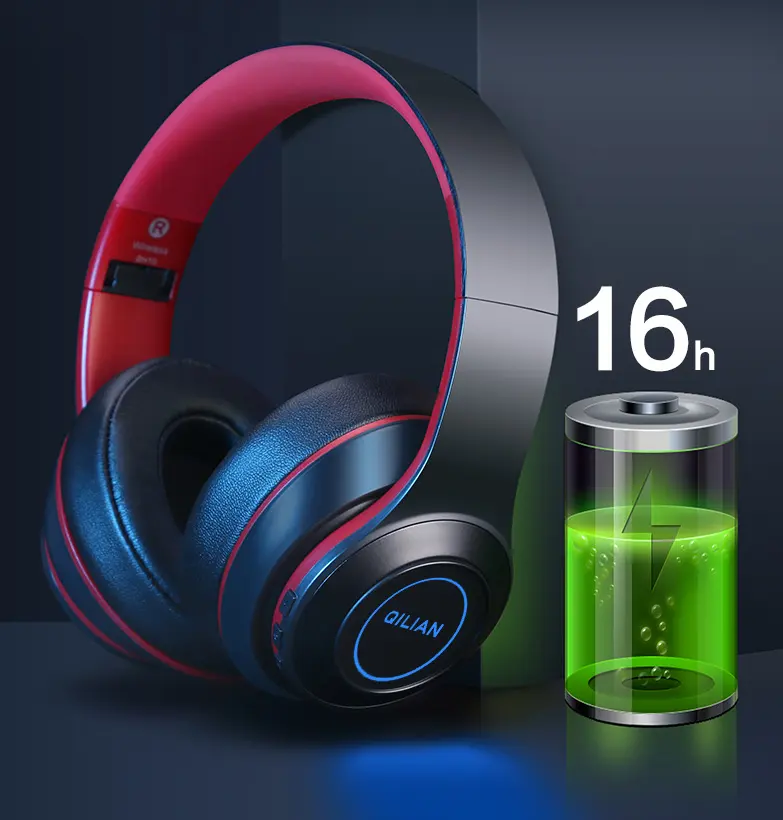 BH10-auriculares inalámbricos de alta calidad con sonido estéreo HIFI, dispositivo mp3 con cancelación de ruido led y bluetooth