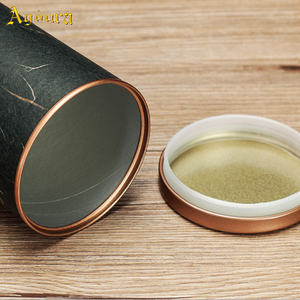 Boîte d'emballage ronde en papier pour thé avec couvercle en aluminium à décollement facile, impression personnalisée, 50g/100g, boîte en papier pour thé en vrac, stockage alimentaire - Product Image 5