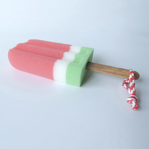 Red Ice Cream Shape Soft Bath <strong>Shower</strong> <strong>Sponge</strong> With Handle/Bath <strong>Shower</strong> <strong>Sponge</strong> - Product Image 4
