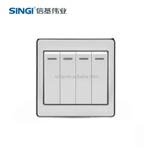 2016 NEW Design British Standard Flow Switch Socket Isolation Switch Europe Wall Switch White PC 10/16/25A Residential CN;ZHE