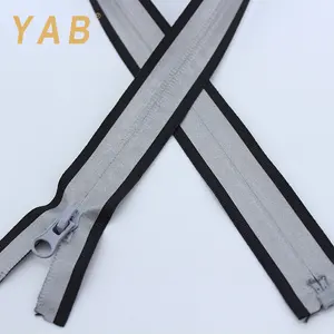 Nylon Zipper YAB China Factory Decoration Open End Nylon Fireproof Flame Retardant 3# Zipper Zip