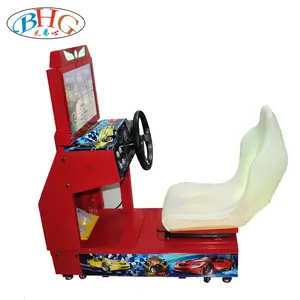 Hd lcd moeda operada elétrica crianças outrun simulador de arcade jogos de vídeo máquina de carro de corrida