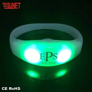 SUNJET Concert Items Electronic Gadgets LED Radio Controlled LED Flashing Bracelet