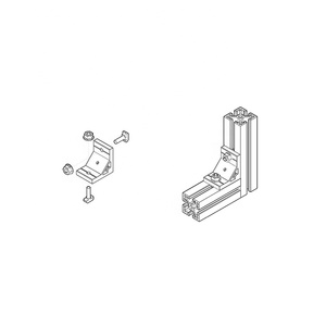Soportes de Ángulo de <span class=keywords><strong>45</strong></span>, 90 y 135 <span class=keywords><strong>Grados</strong></span> de Aluminio Ajustables al por Mayor, Marca TZHIF, Perfil de Extrusión Estándar, Estructura Triangular - Product Image 4