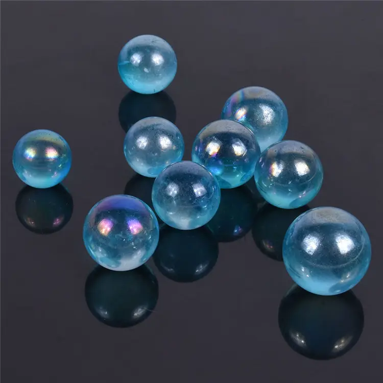 Boule de Quartz naturelle, sphère de cristal, petites perles, cristal Aura, bleu, vente en gros, décoration de maison, amour, Image de cristal poli