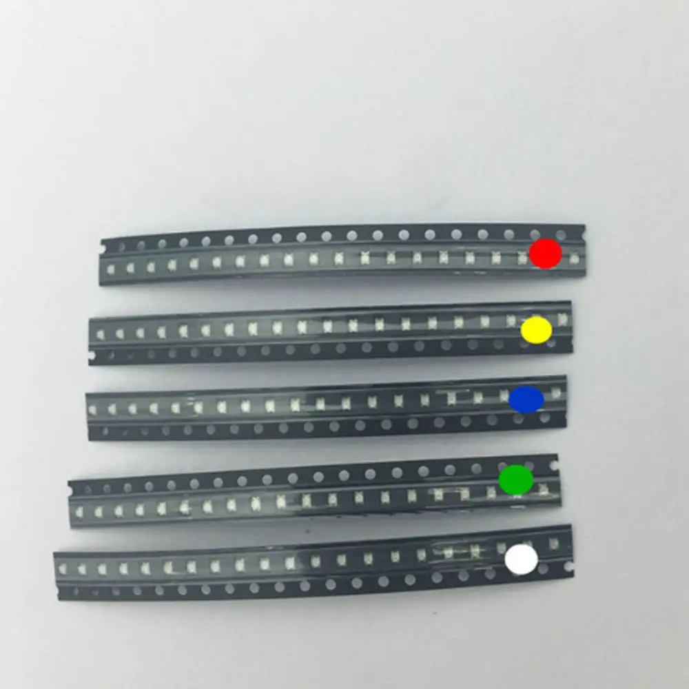 SMD LED Ассорти Комплект 5730 5050 1210 1206 0805 SMD светодиод пакет diy комплект красного и зеленого цвета, цвет: синий, желтый, белый, 5 видов цветов x20 шт = 100 шт