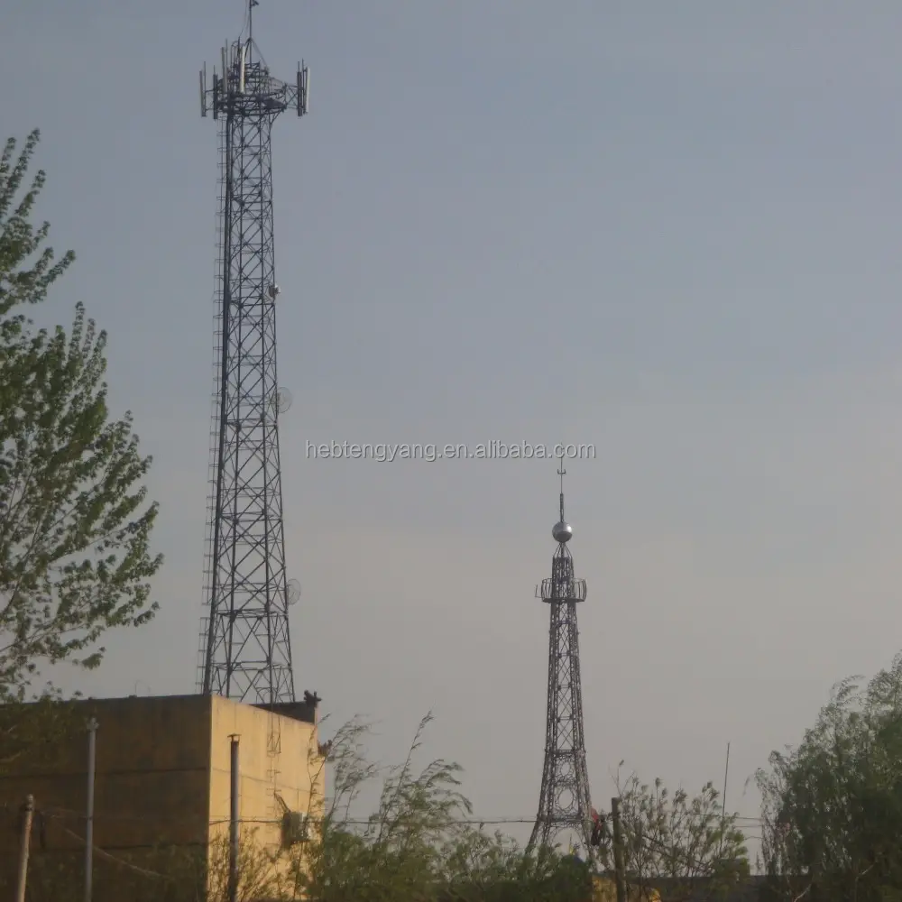 Antena GSM BTS Telecom Afilado Galvanizado Malha De Aço Da Torre