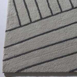 Di lusso coperta decorazioni per la casa in bianco e <span class=keywords><strong>nero</strong></span> della banda moderna a mano <span class=keywords><strong>tappeto</strong></span> tappeti tufted 3x4 soggiorno tappeti - Product Image 5