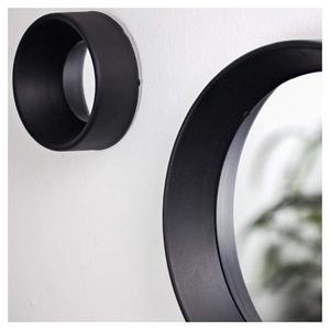 Crystal Art 9 Piece Modern Black Metal Frame Round Decorative <strong>Wall</strong> <strong>Mirror</strong> <strong>Set</strong> - Product Image 2