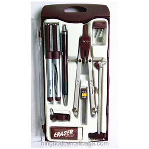 Compases multifuncionales escolares de matemáticas con bolígrafos y lápiz - Product Image 1