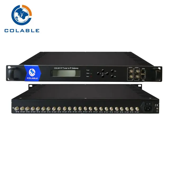 COL5011P 4/8/12/16/20/24 * sintonizador (DVB-S2/S/T2 /T/C/ISDB-T/ATSC-T) IP (SPTS, MPTS) Gateway