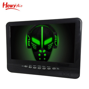 Hcwy 9 inch LCD/LED nhỏ mini Analog truyền hình xách tay Car TV 9 inch xách tay DVD Player với TV - Product Image 4